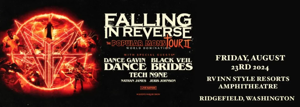 Falling In Reverse at RV Inn Style Resorts Amphitheater